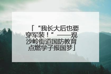 “我长大后也要穿军装！”——观沙岭街道国防教育点燃学子报国梦